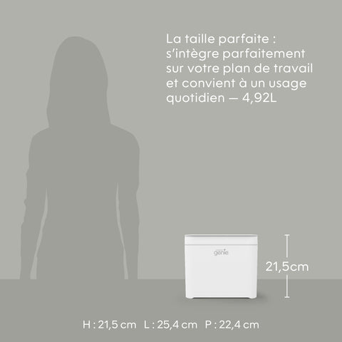 White container with dimensions and a silhouette of a person for scale on a gray background_FR-FR